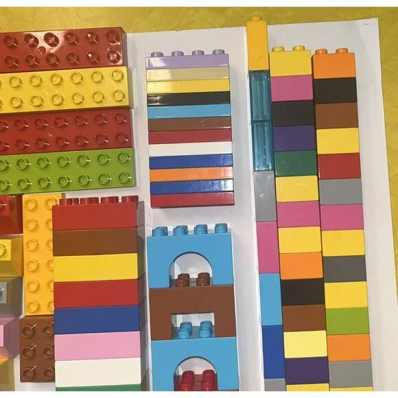 Lego DUPLO 7 lbs Bulk Train Figures Castle Auto ABC #s Flowers Bricks VTG & MOD - Picture 5 of 16